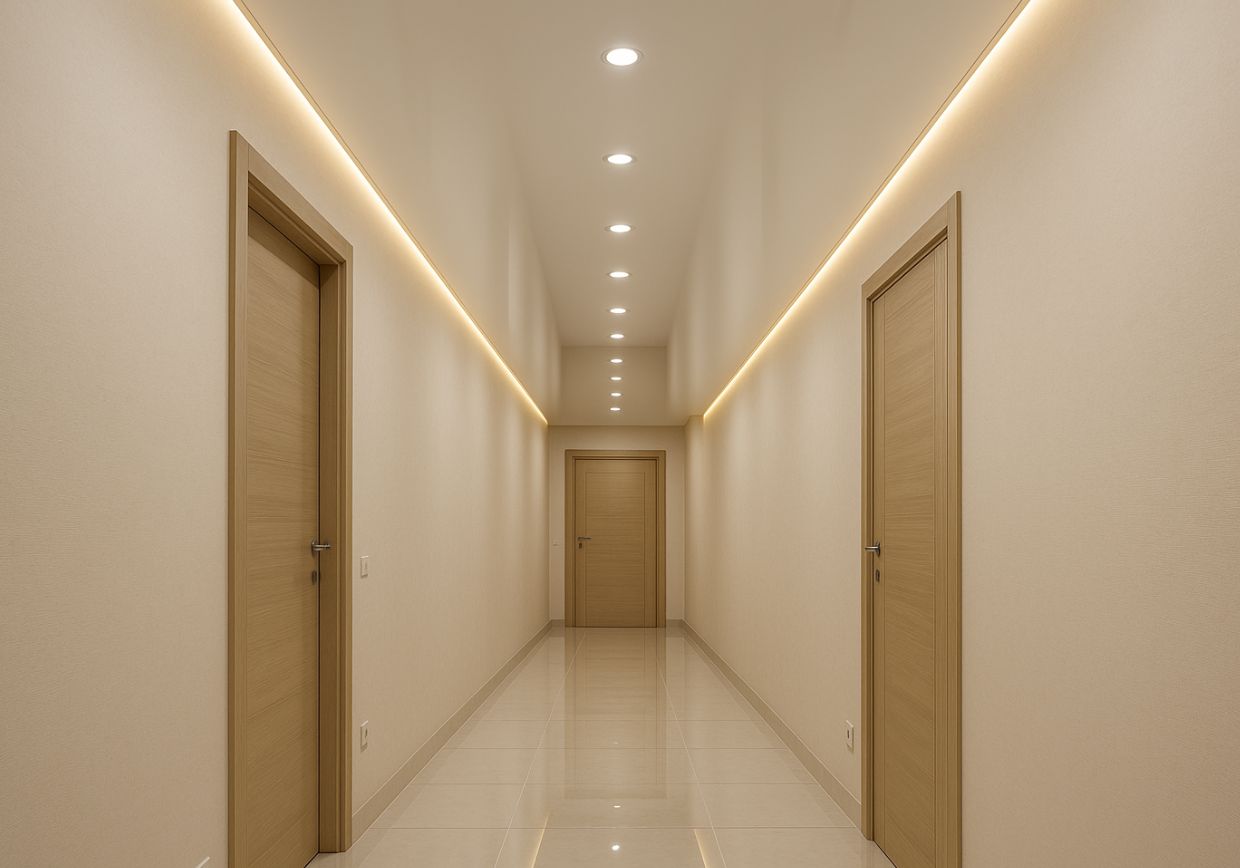 Натяжные потолки в коридор (прихожая)